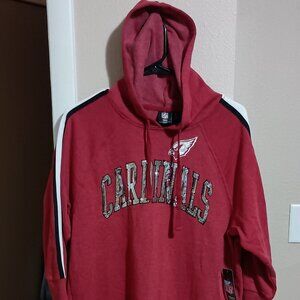 Arizona Cardinals Women Hooded Pullover Sweatshirt Size Medium Red Brand New